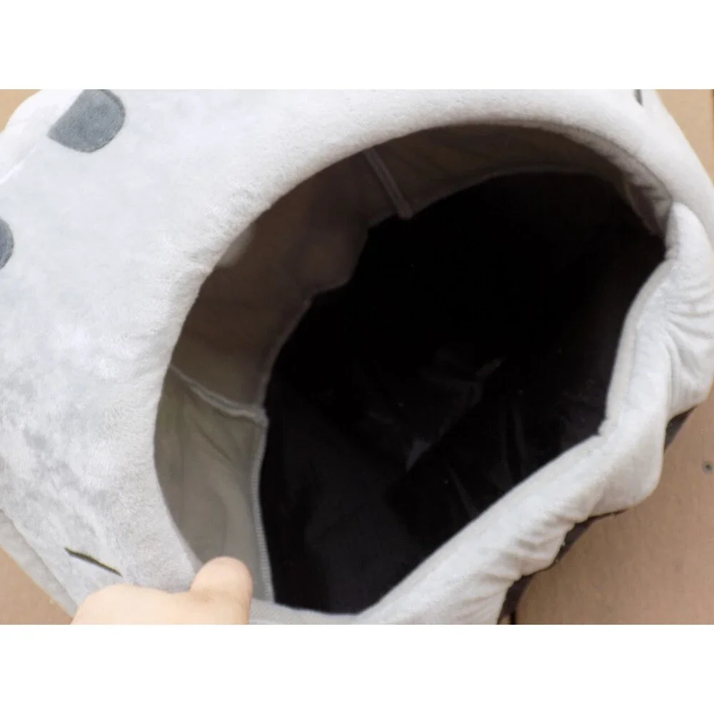 Cozy Comfy Plush Cat Bed Medium Cotton House Design